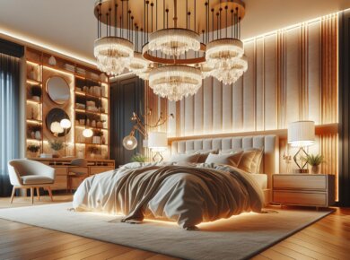 Nowoczesne żyrandole do sypialni, które tworzą wyjątkowy klimat