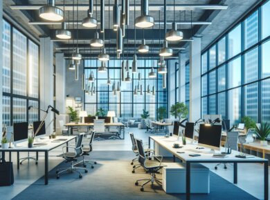 Oświetlenie energooszczędne do biura – Styl i oszczędności w jednym