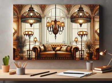 Lampy vintage do salonu – Powrót stylu z klasą